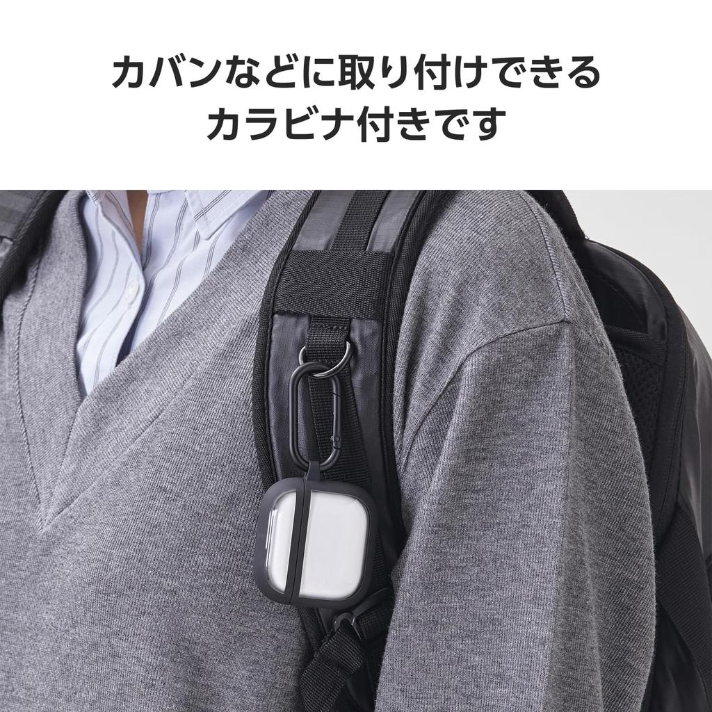 Elecom Чехол для AirPods 4 Черный – чехол для наушников