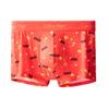 Year Of The Tiger Limited Edition FW21 Zodiac Gold Line Logo Boxer Briefs Men Underwear Red Black NB2786-1ZS