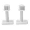 Plastic Bolts Toilet Hinge Screws White 2*Washers 6cm Screw