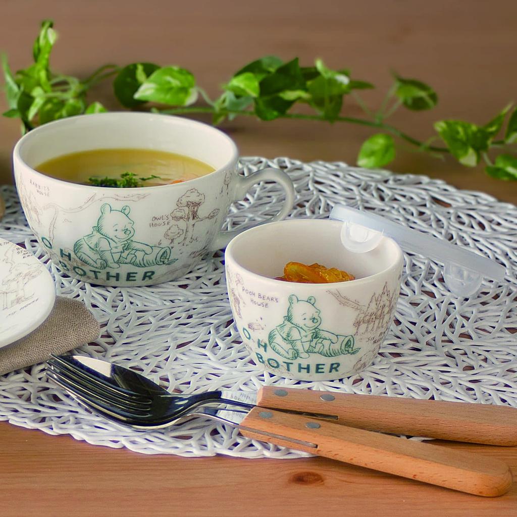 Disney the Storage Microwave and Canisters with Set of 150ml and Microwave and Dishwasher 100 Acre Made in "Winnie Pooh" Containers, Packs, Lids, 2,