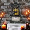 Halloween Crow Night Light Gothic Raven Birds On Church Arch Wall Sconce Light
