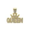 Мужской хип-хоп кулон в виде короны с надписью QUEEN для женщин, хрустальная кубинская цепь, ожерелья с бриллиантами, рок-байкерская бижутерия