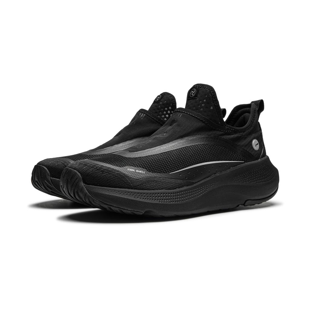 Li Ning SOFT GO Текстиль, Синтетическая кожа Нескользящая Устойчивая к истиранию Низкие Повседневная Обувь Мужская Черный AGLU105-1