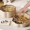 Candy Box Plastic Dry Fruit Container with Cover for Living Room 5 Compartments Snacks Organizer for Household Use