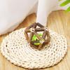 Natural Wood Catnip Chew Ball with Bell Teeth Cleaning Wood Balls Interactive Rolling Bells for Kittens Promotes Digestion Pet Molar Toys