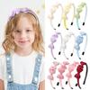 New Candy Colored Hairbands Double Layered Bow Cute Bangs Headband for Girls Cotton Sweet Safe Children's Hair Accessories