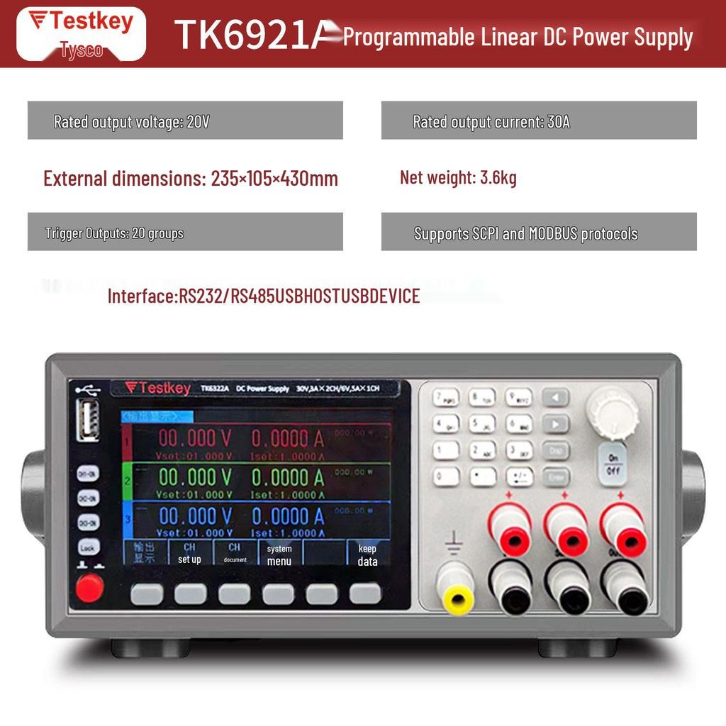 Teske TK6921A Programmable Multi-Channel DC Power Supply