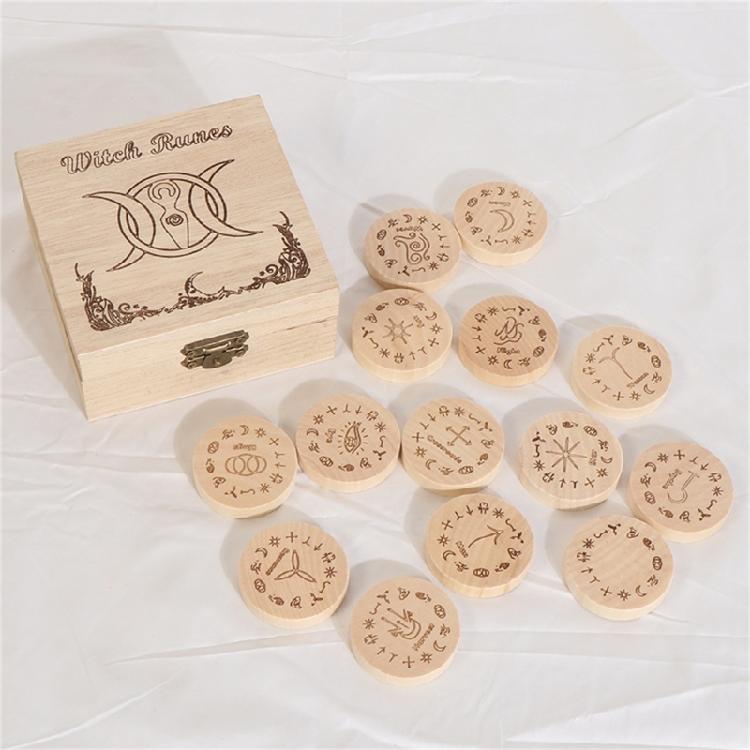 Набор деревянных рун Северный Рунический набор Рунические камни Рунические карты Таро Набор рунических камней