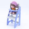 Scene Model Miniature Doll High Chair Multicolor Doll Accessories Miniature Dining Chair  Gift