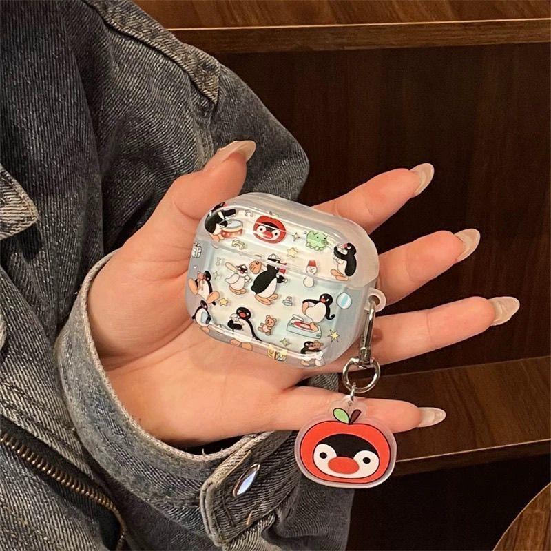 Full screen pingU penguin is suitable for AirPods 1 generation bluetooth protective case 1st generation airpodspro1 earphone cover