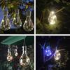 2pcs Hanging Solar Light Bulb Outdoor LED Solar Garden Light Waterproof Solar Lanterns Lights Outdoor Camping Garden Decoration