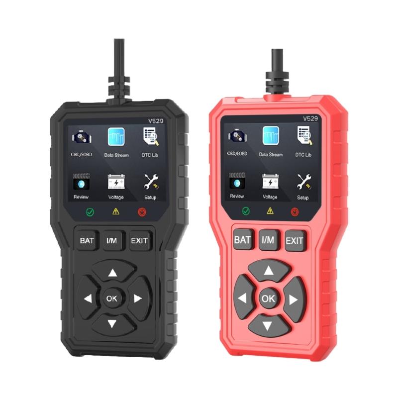 2.8Inch Screen Advanced Car Diagnostic Tool With 35000+ Code Library And Silicone Button Code Search For Quick Diagnosis