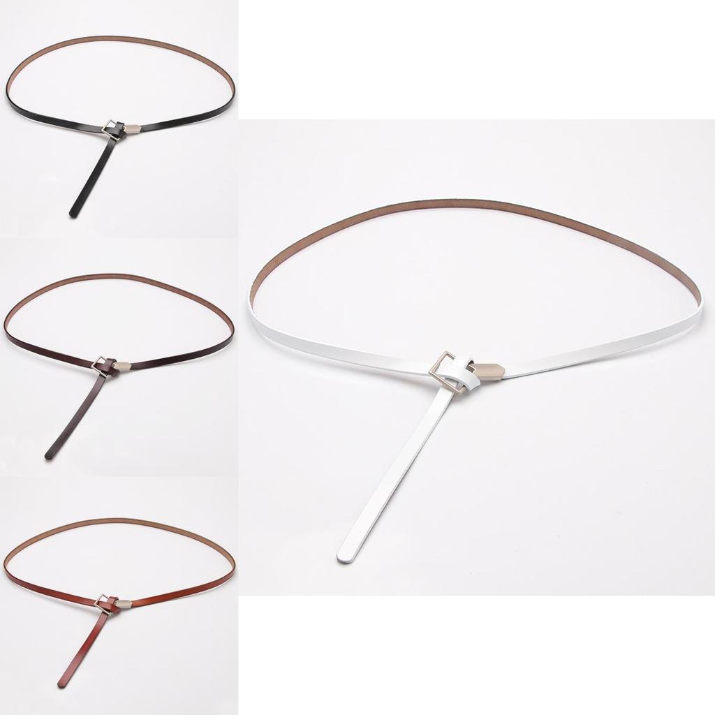 Leather Womens Belt Casual Slim Waistband For Dress And Office Style
