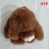 10Cm Mini Fluffy Real Pompon Bunny Keychain Women Girls Cute Plush Rabbit Gift