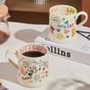 Cană Creativă Drăguță Desene Animate Graffiti Acasă Mic Dejun Ceramică Cană Lapte Ceai de După-amiază Căni de Cafea Birou Set de Ceai Exquis Cadouri