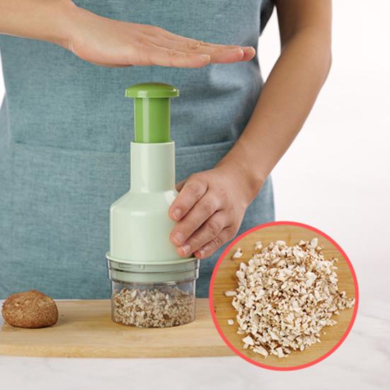 Чеснокотница с острым лезвием, многофункциональная ручная вращающаяся мельница для измельчения лука, измельчитель чеснока, кухонный гаджет