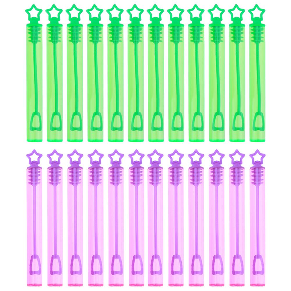 24 шт. детская игрушка «сделай сам» мыльные пузыри пустая палочка трубка для дня рождения свадьба декор для детей праздничный подарок