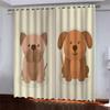 Curtains For Bedrooms Anti Light 3D Animal Cartoon Dog Pattern Curtain For Home Decor Window Treatment For Bedroom, Living Room