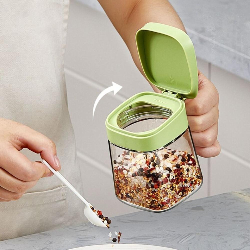 Коробка для бытовой приправы. Прозрачная банка для приправ. Новая банка для сахара.