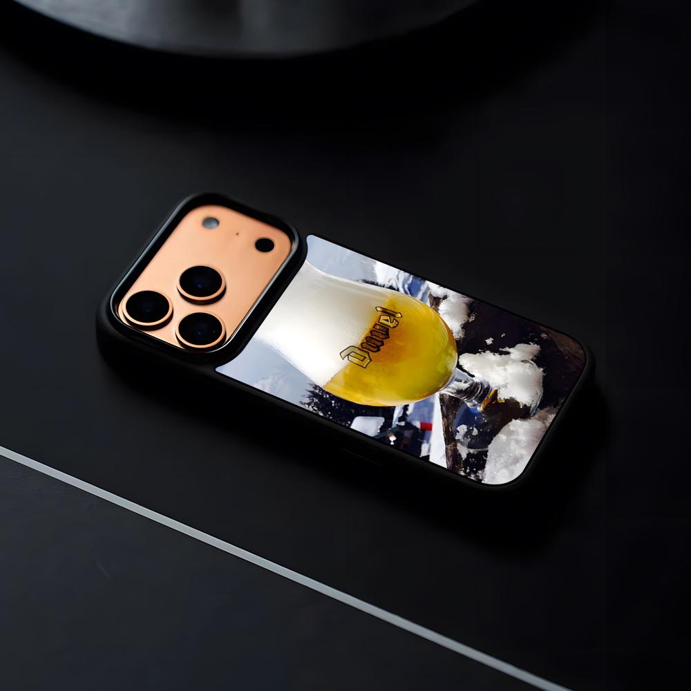 Чехол для телефона Duvel Beer для iPhone 17 16 15 14 13 12 Pro Max Plus Черная Рамка Жесткий Корпус