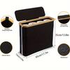 Elegant Toilet Paper Storage Basket for Bathroom Organization Holds Up To 12 Rolls With Quick Assembly Black or Gray