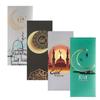 652F Ramadan Gift Card Holders Lucky Moon Green Red Bag Eid Envelope Blessing Lucky