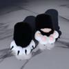 Furry Cosplay Costume Gloves Warm Plush Cat Paw Gloves Cute Cat Claw Mittens  Party