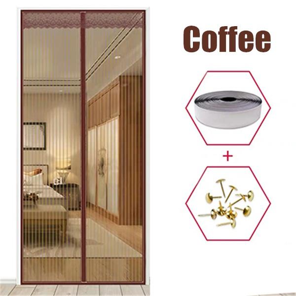 Летняя магнитная сетка для двери, занавеска от комаров, насекомых, насекомых, перегородка для комнаты, автоматическое закрытие, магнитная ошибка