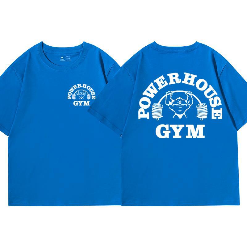 Футболка с рисунком Powerhouse Gym для мужчин и женщин. Смешные оверсы