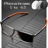 Unisex Smart Photochromic Myopia Glasses TR90 Frame Color Changing Sports Eyeglasses Men Women Anti-blue Short-sighted Eyewear