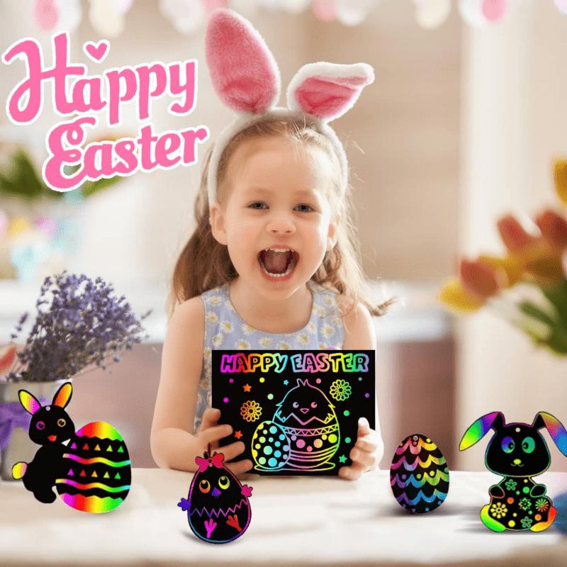 20/50 Pcs Rainbow Magic Scratch Off Paper Set for Kids Arts Scraping Painting Drawing Toys DIY Graffiti Book Montessori Educational Toys