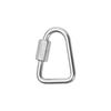 Hiking Climbing Equipment Hanging Hook Triangle Carabiner Keychain Snap Clip Kettle Buckle Chain