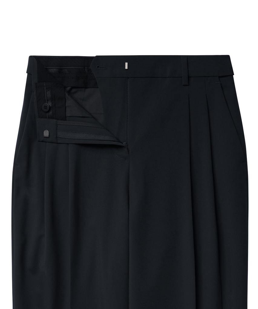 MUSINSA STANDARD WOMAN [Cooltandard] Women'S Semi-Balloon Hidden Banding Slacks [Black]