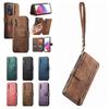 3-in-1 Luxury Leather Wallet Case for Oppo series.Realme 6/10/11/C15/C35/Oppo A53/A38/A57/A58/Reno10...w/ Stand, Shockproof, RFID, Multi-Slot & Zipper