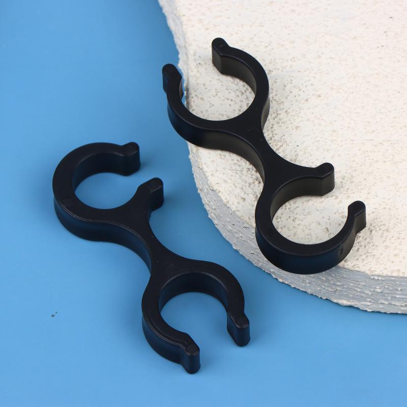4Pcs 8Shape Trekking Pole Clips Strong ABS Quick Release Holders for Backpacks Hiking Accessories Lightweight Gear
