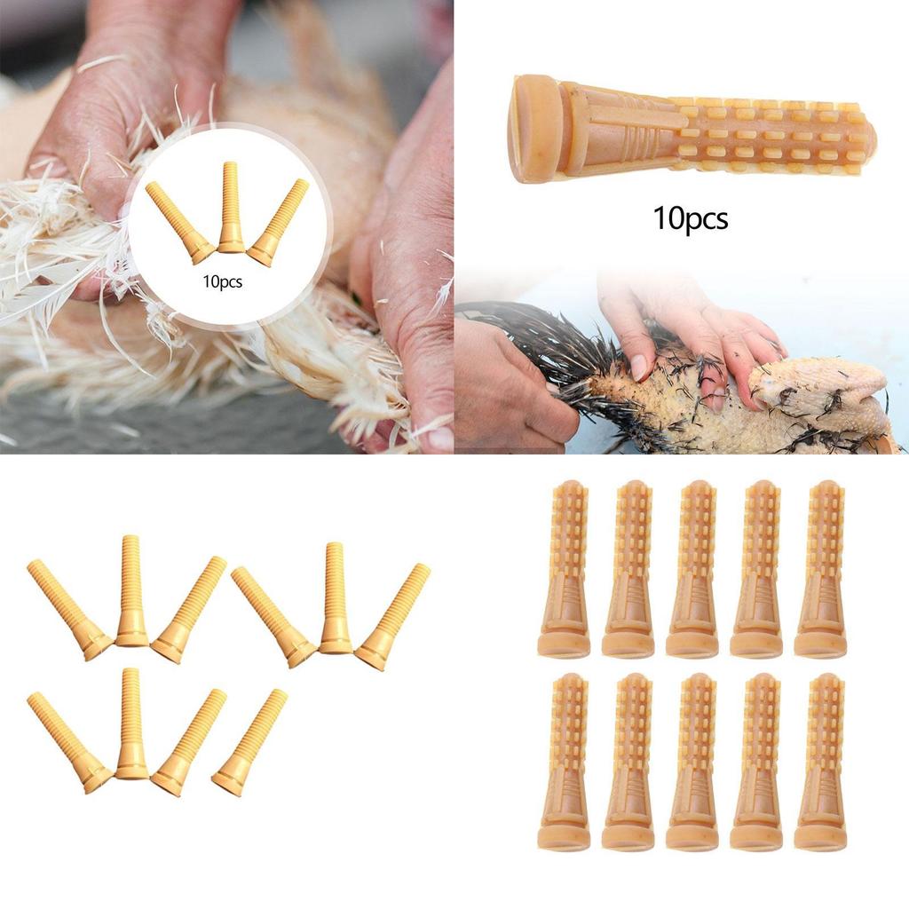 10 Pieces Chicken Plucker Fingers Chicken Plucking Fingers for Poultry Ducks