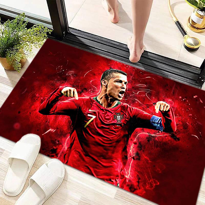 Cristiano Ronaldo Celebrates Glory Carpet Floor Mats Living Room And Bedroom Mats Office Chair Cushion Protective Pad Dormitory Decoration