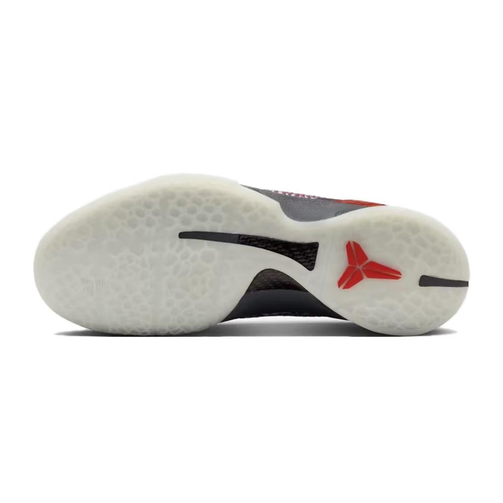 Nike Zoom Kobe 6 Basketball Shoes Men's Low Top Gray/Silver/Red IQ3902-002(Team258-)