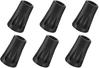 Trekking Pole Rubber Cap Replacement Rubber Cap Type of [ALLVD] Climbing/Skiing/Walking/Hiking Anti-Slip Wear-resistant General-purpose (Set 6)