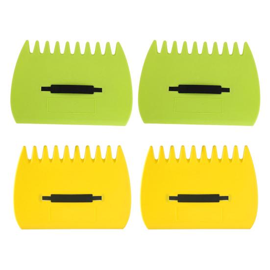 2 пары лопат для листьев ручных грабель большой пластиковый захват для листьев когти садовые лопаты для сбора листьев травы скошенной травы веток мусора