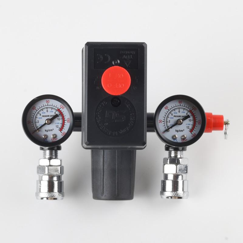 Air Compressor Automatic Air Pressure Pressure Switch Bama Bracket Assembly with Switch Japanese Quick Connector Valve