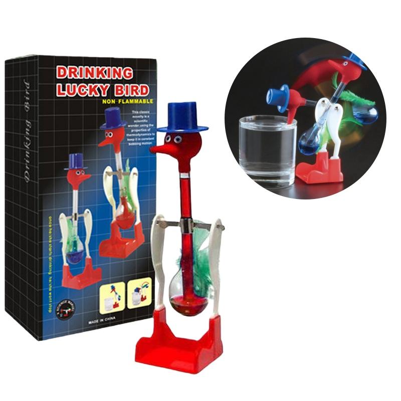 Новинка, игрушка в виде птицы для питьевой воды, забавная счастливая покачивающаяся птица, безостановочная жидкая стеклянная постоянная утка, креативные игрушки для детей, мальчиков и девочек