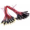 DC Red/Black Male & Female To Alligator Clip Battery Charging & Test Cable, 5.5x2.1 Connector