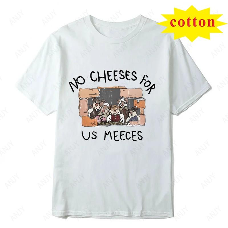 Ragdoll Christmas Carol Meme Printed Tshirt No Cheeses For Us Meeces Fun Mouse Christmas Short Sleeved Street Top