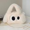 Новый стиль Повседневная плюшевая маленькая квадратная сумка мультяшная милая сумка сумка-мешок с изображением глаз собачий меховой мессенджер большая одна Imit V4X4