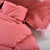 Girls Winter Clothing Children Medium and Long Down Jackets Fashion Hooded Cotton Padding Coats for Girl