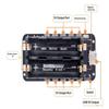 Держатель для батарей 18650 с одним отсеком, поддержка USB 5V/2A 3V/1A, V3 Battery Shield, модуль зарядки батарей для Raspberry Pi