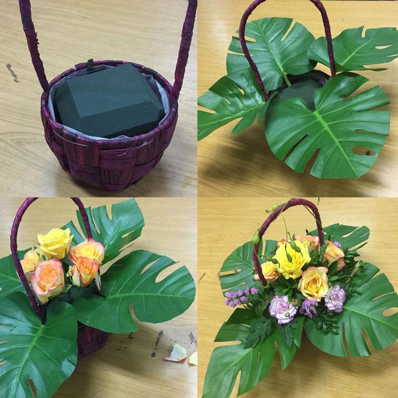 Цветочная пена Зеленая квадратная пена для цветочных композиций Пенопластовые блоки DIY Держатель для цветов Свадебные поделки Цветочная композиция Пена из грязи