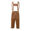 Mens Oktoberfest Costume Munich Beer Festival Overalls Brown Black Suspender Outfit