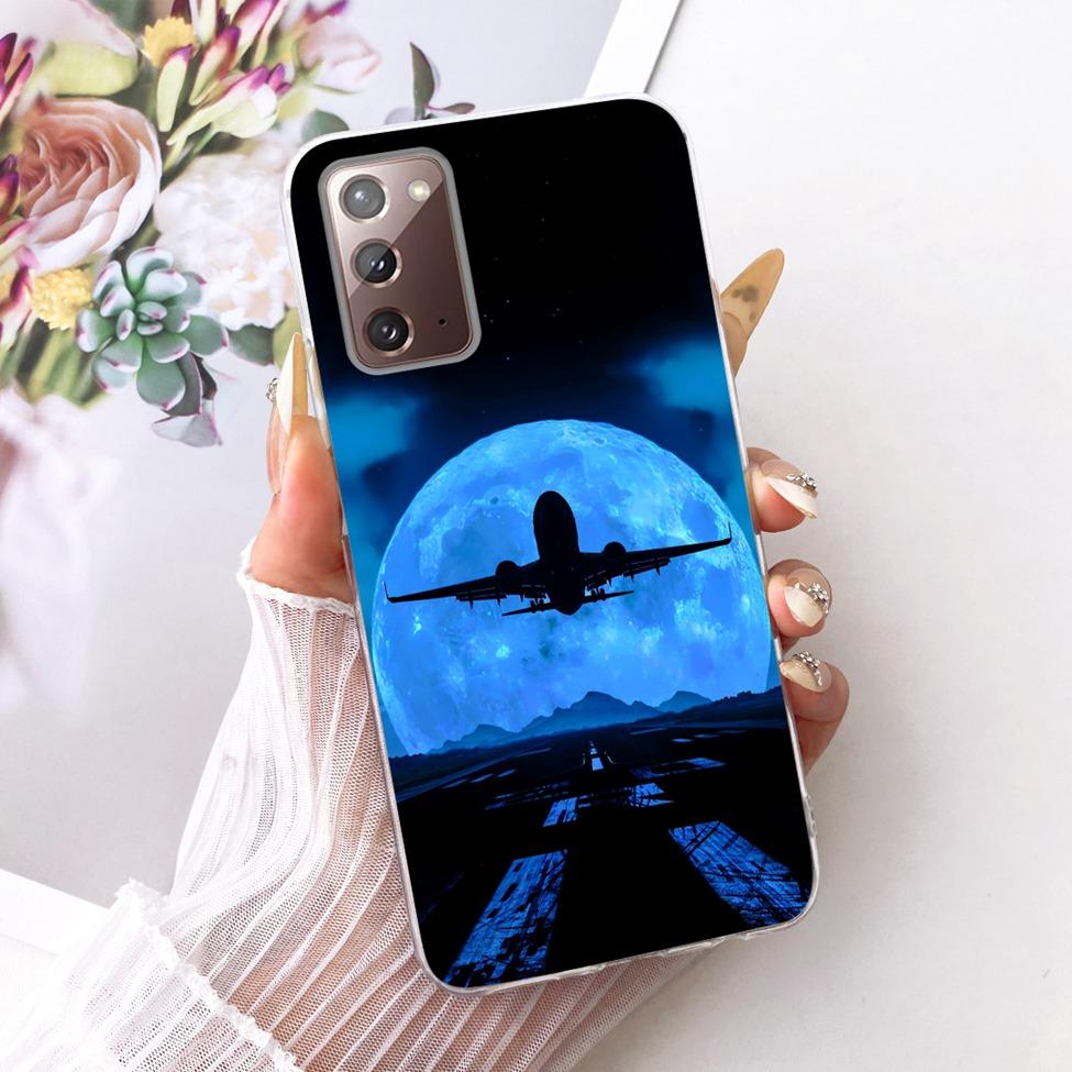 Прозрачный чехол для Samsung Galaxy Note20 5G Модный Модный Забавный Милый Расписной Чехол для Samsung Note20 5G SM-N981B SM-N981W Корпус